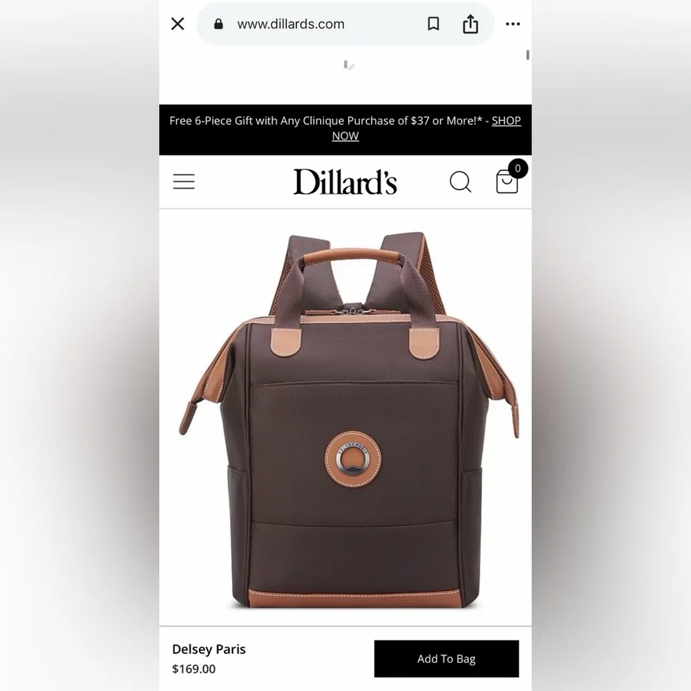 NWT Delsey Paris Chatelet Air 2.0 totepack (backpack) - Picture 6 of 12